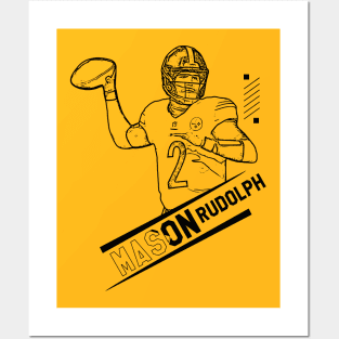 Mason Rudolph || Black Retro Posters and Art